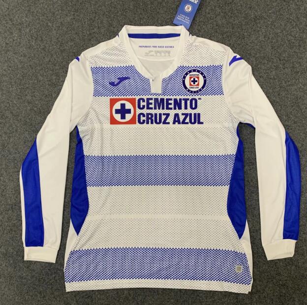 CDSC Cruz Azul Long Sleeve Away Kit Soccer Jersey 2020/21